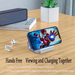 Foldable Magnetic Wireless Charger | 3-in-1 Charging Stand for iPhone, Android, Watches, and AirPods