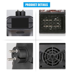 Portable Heater 500W | 220V Flame Heater with Remote Control | Efficient Home & Office Heating | Compact & Stylish Design