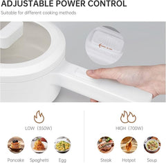 800W Mini Electric Cooker | Portable Hot Pot with Safety Features | Ideal for Travelers & Home Cooks | Multipurpose Cooking Solution | Compact & Efficient Design