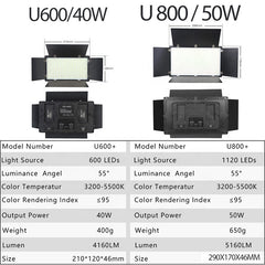 Pro LED 600 Photography Equipment | TV Video Studio Photo Shooting LED Flat Lamp