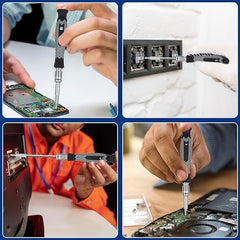 Mini Magnetic Screwdriver Set – Portable Cylinder Tool Kit for DIY Repairs of Glasses, Phones, Laptops, and Electronics