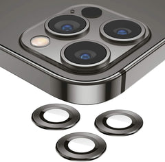 Camera Lens Protector for iPhone 13 Pro/Pro Max | 9H Tempered Glass & Metal Ring